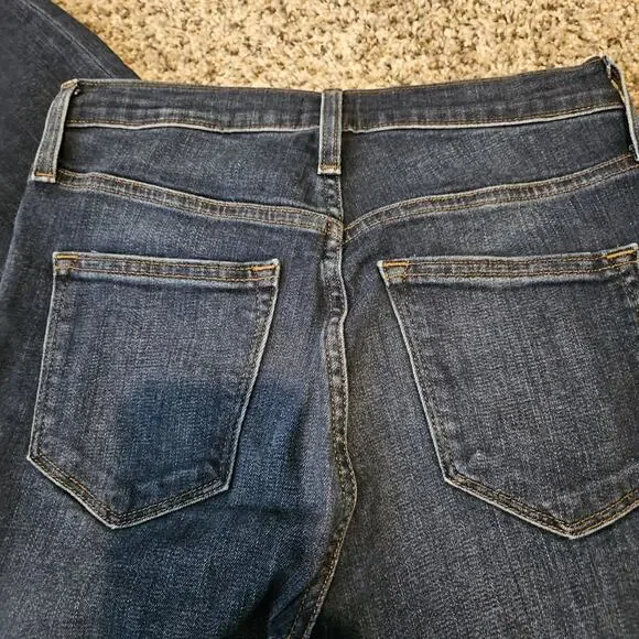 J.Crew Women's High Rise Skinny Jeans Dark Wash Stretch Denim Sz 26 - Picture 5 of 8